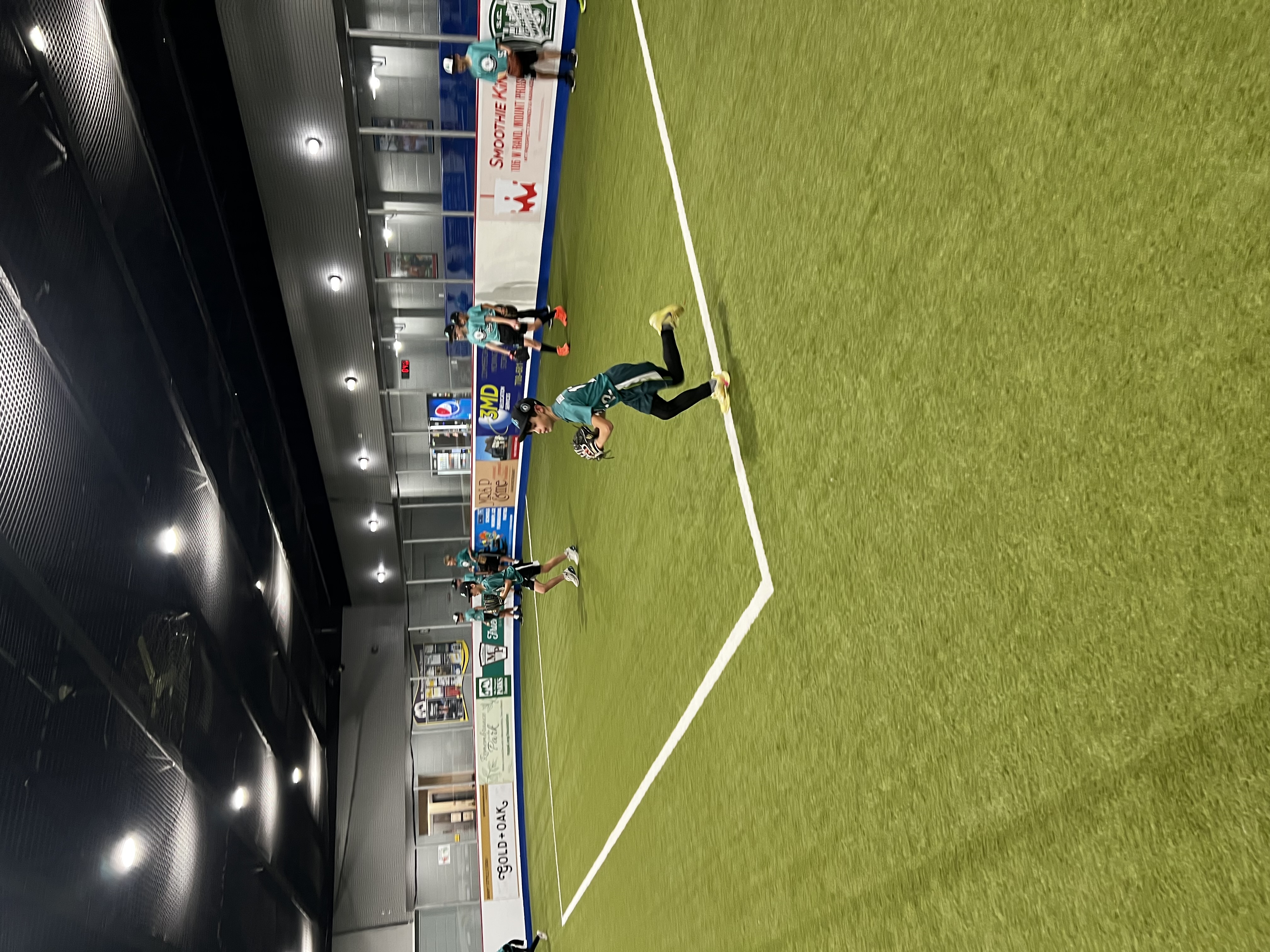 Mavericks indoor batting practice