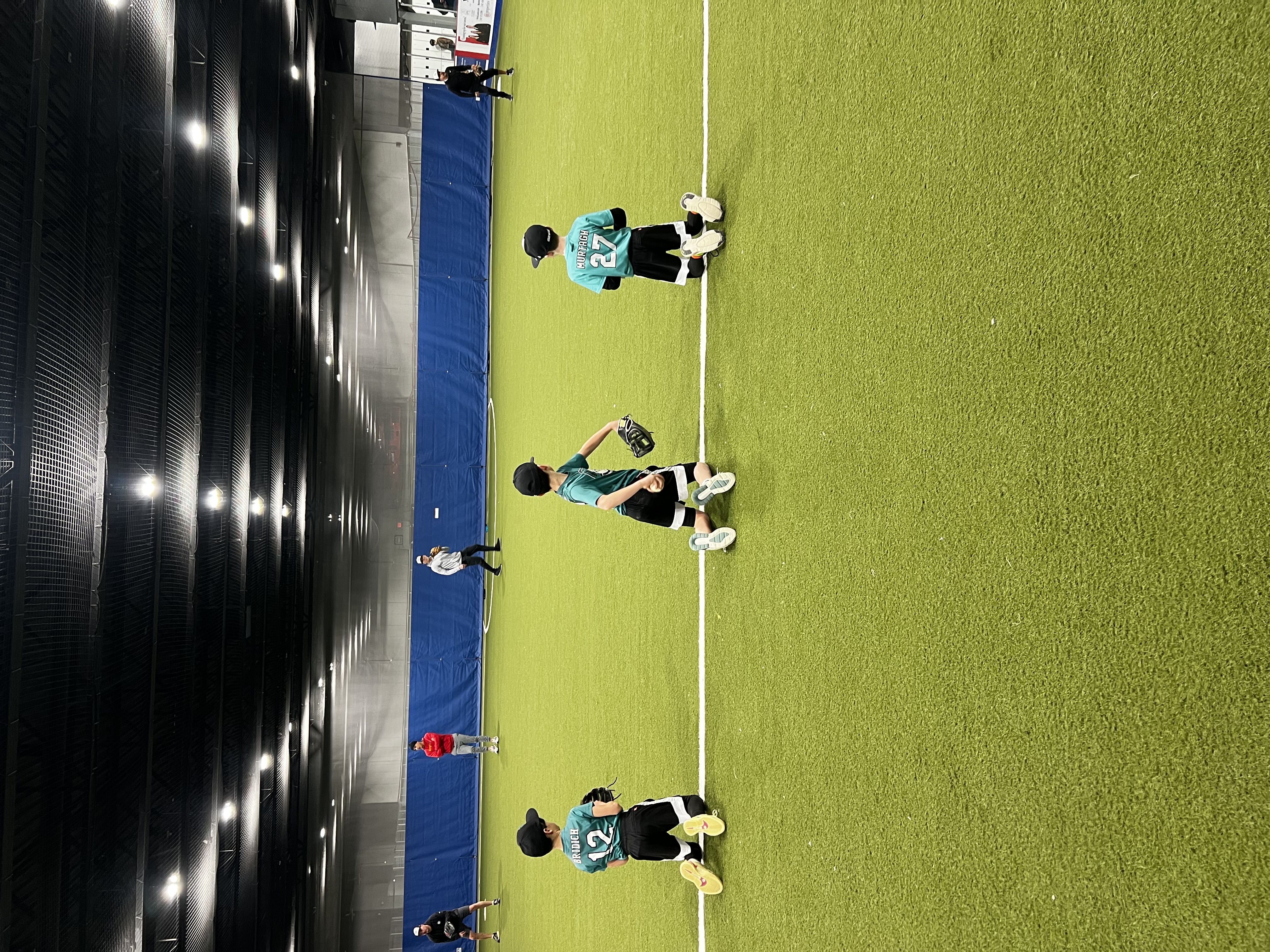 Mavericks indoor fielding drills